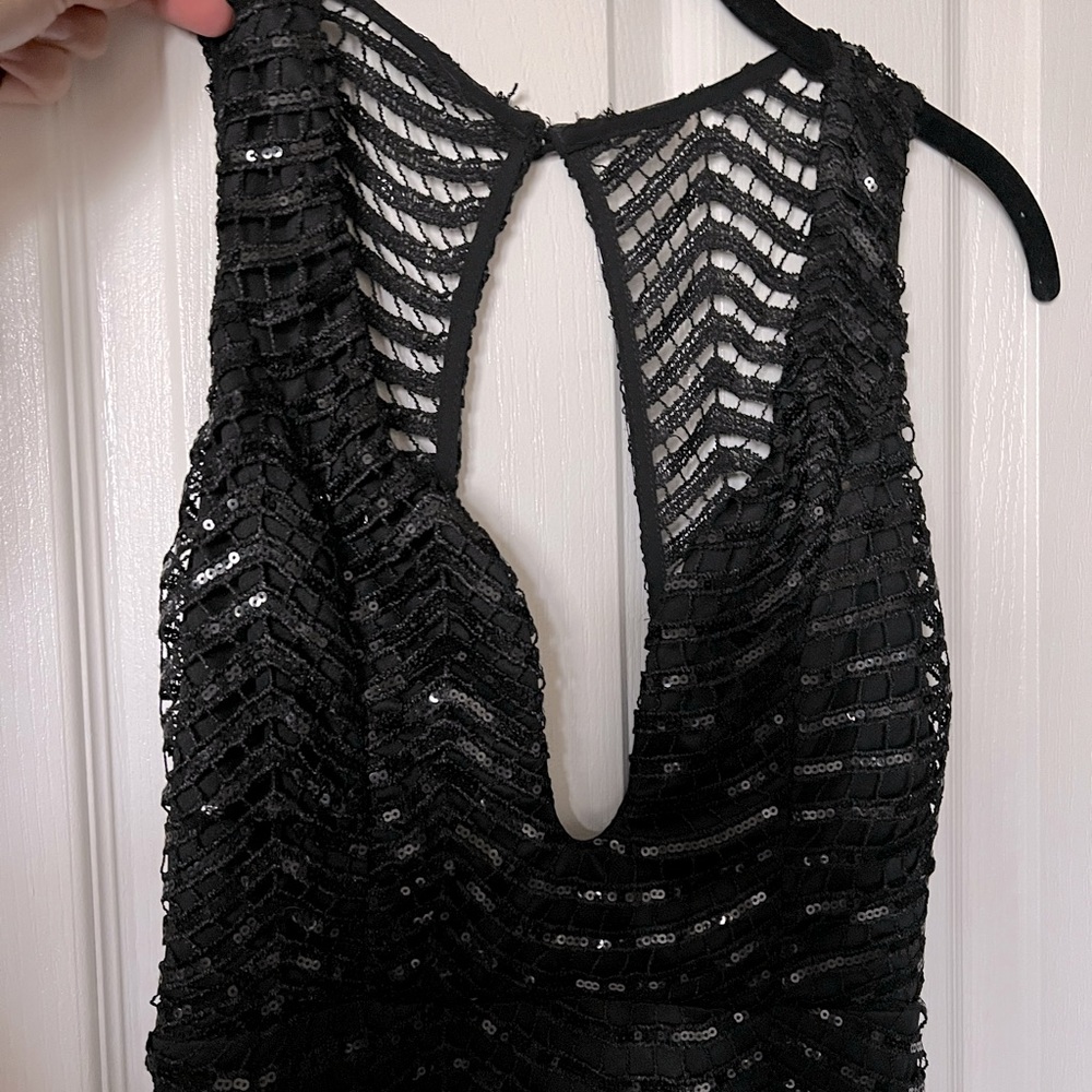 Black Sequin Dress